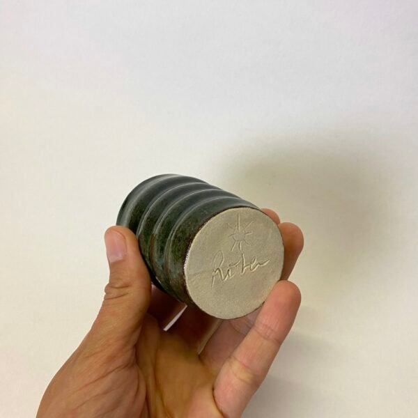 tasse expresso vert bouteille